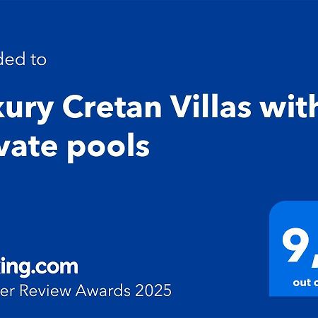 Luxury Cretan Villas With Private Pools Gállos Exteriör bild