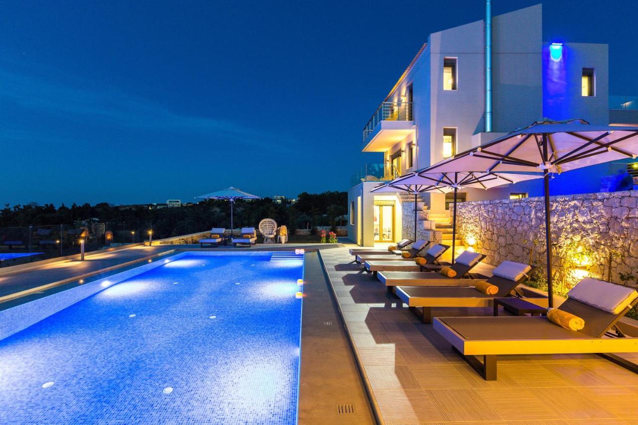 Luxury Cretan Villas With Private Pools Gállos Exteriör bild